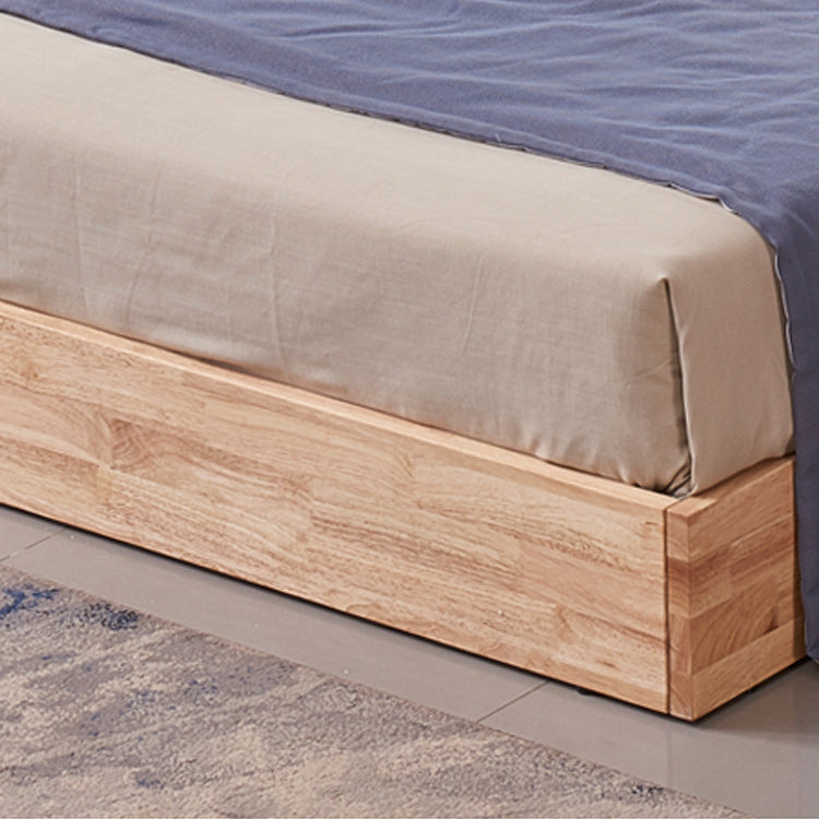 Natural Wood Platform Bed Frame Nordic 7.87-In High Wire-Grid Bed Frame