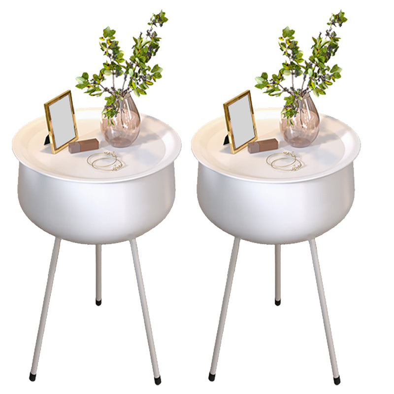 Legs Included Bed Nightstand Metal Nightstand Glam Lower Shelf