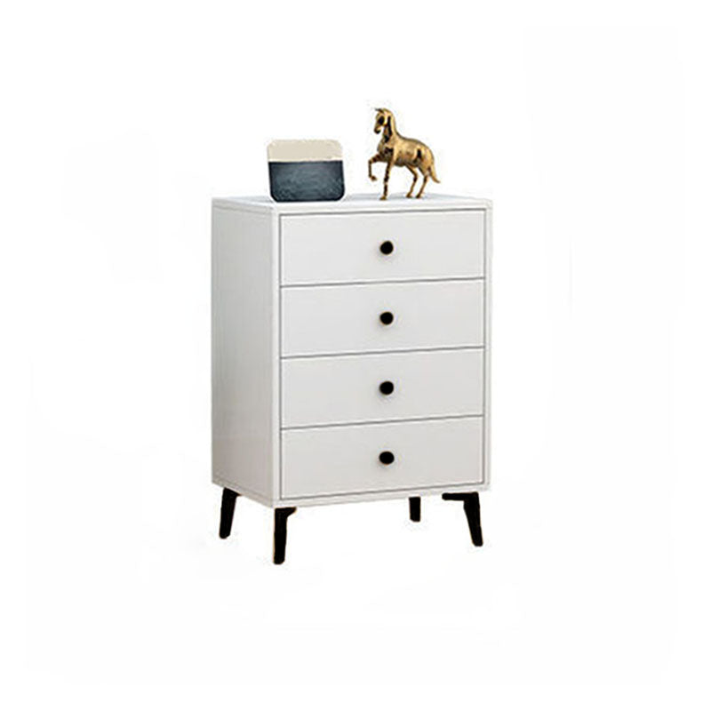 Bedroom Wood Storage Chest Contemporary Vertical Soft-Close Dresser with Drawers