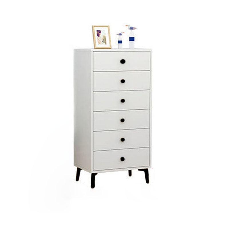 Bedroom Wood Storage Chest Contemporary Vertical Soft-Close Dresser with Drawers