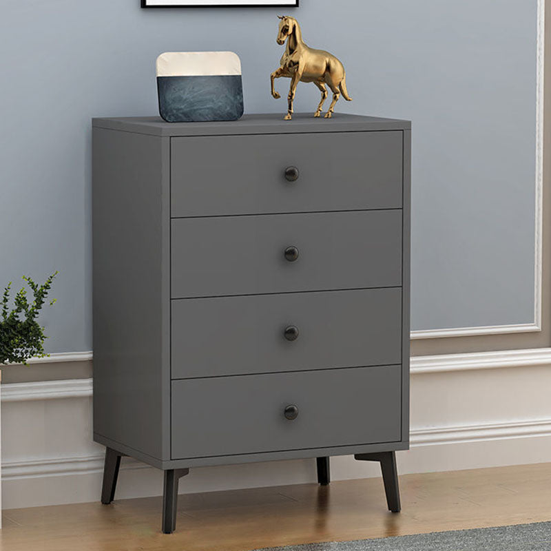 Bedroom Wood Storage Chest Contemporary Vertical Soft-Close Dresser with Drawers