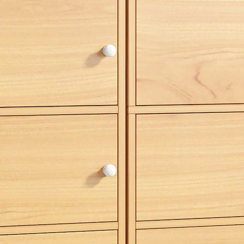 Contemporary Matte Finish Dresser Vertical Wood Storage Chest