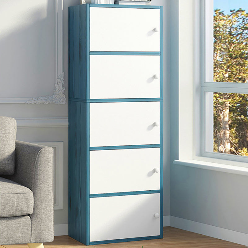 Contemporary Matte Finish Dresser Vertical Wood Storage Chest