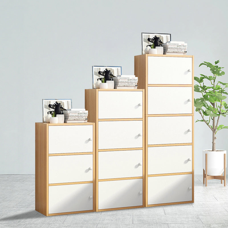 Contemporary Matte Finish Dresser Vertical Wood Storage Chest