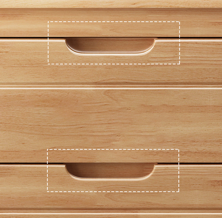 3 / 4 / 5 Drawers Lingerie Chest Vertical Solid Wood Storage Chest for Bedroom