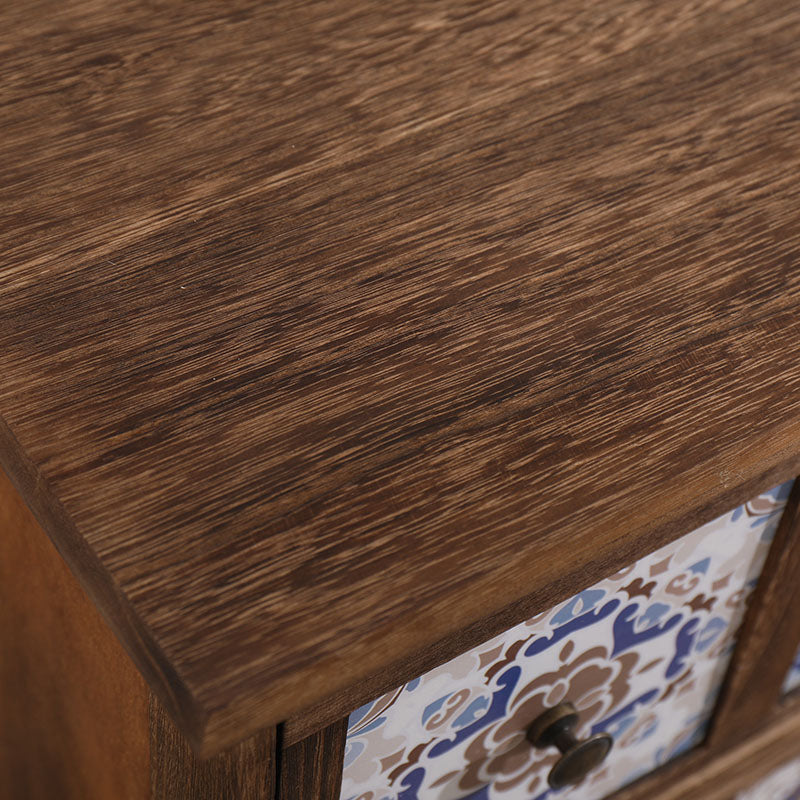 12" W Lingerie Chest Vertical Wood Storage Chest with Drawers for Bedroom