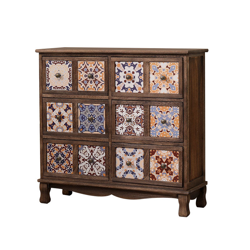 12" W Lingerie Chest Vertical Wood Storage Chest with Drawers for Bedroom