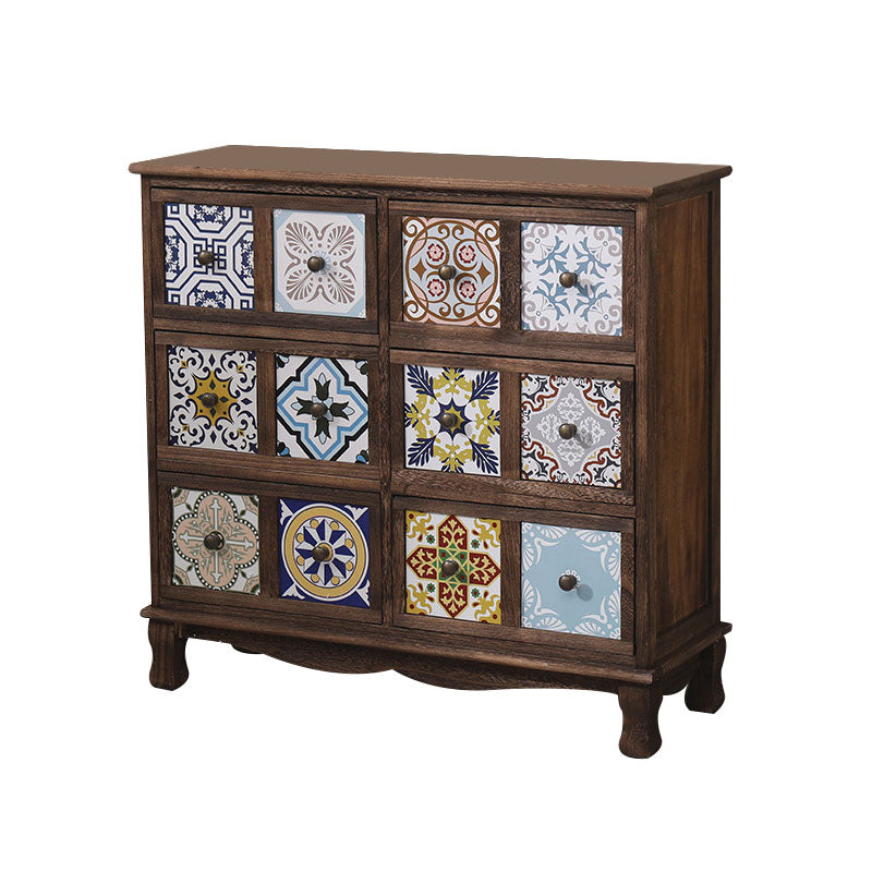 12" W Lingerie Chest Vertical Wood Storage Chest with Drawers for Bedroom