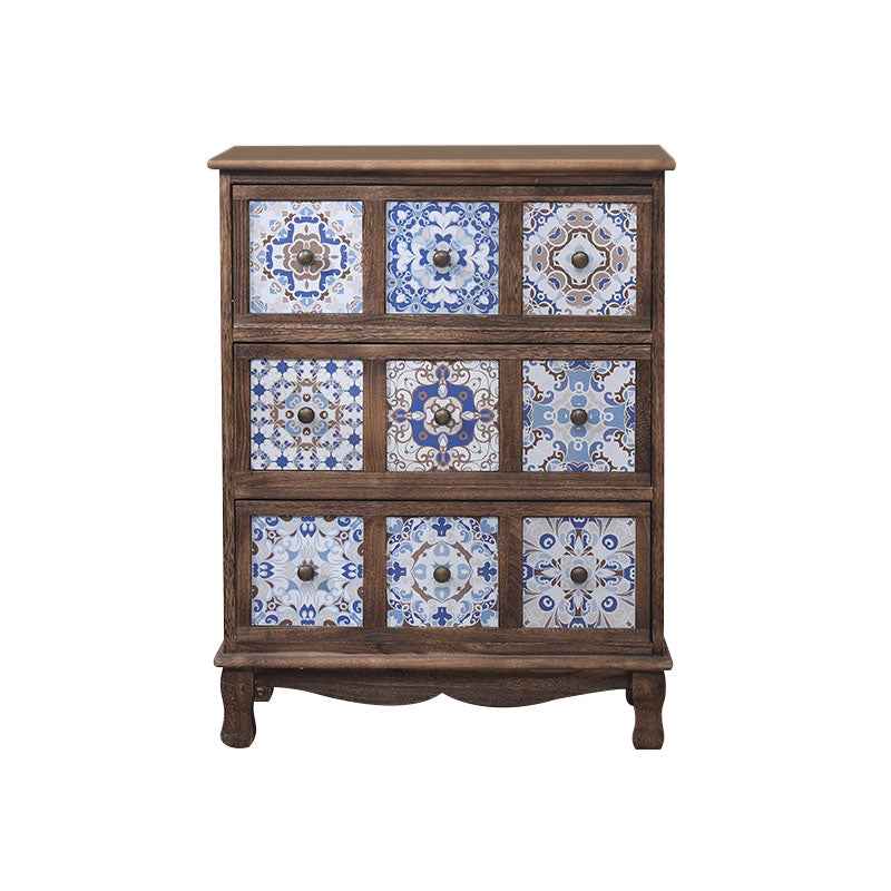 12" W Lingerie Chest Vertical Wood Storage Chest with Drawers for Bedroom