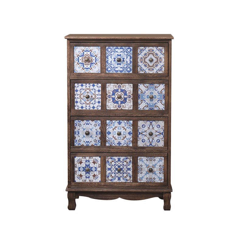 12" W Lingerie Chest Vertical Wood Storage Chest with Drawers for Bedroom