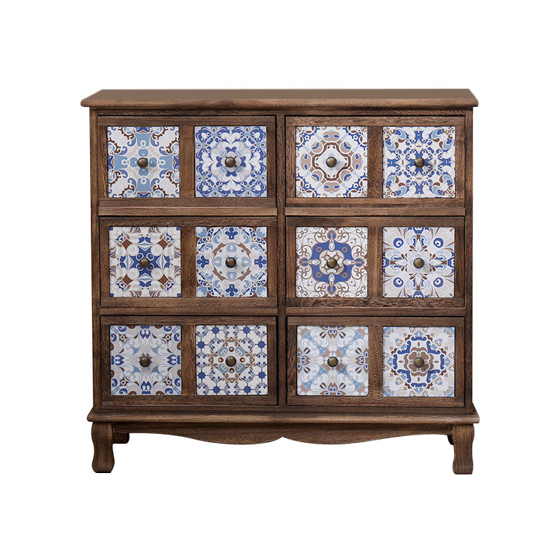 12" W Lingerie Chest Vertical Wood Storage Chest with Drawers for Bedroom