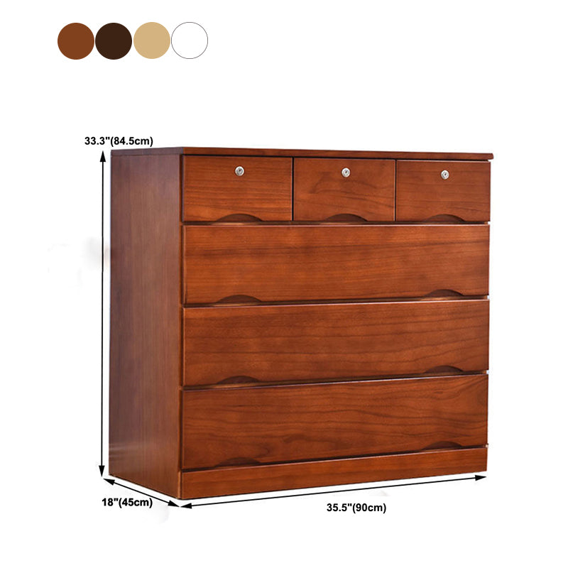 Traditional Storage Chest Dresser Wooden Storage Chest with Drawers