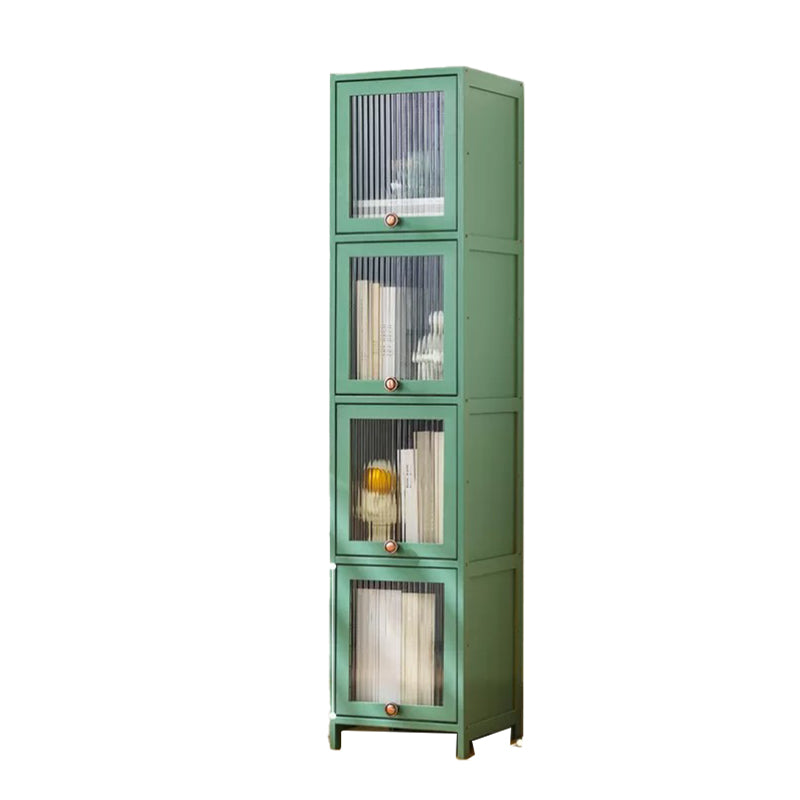 Rectangular Wood Cabinet, Modern Accent Chest with Acrylic 4/5 - Door