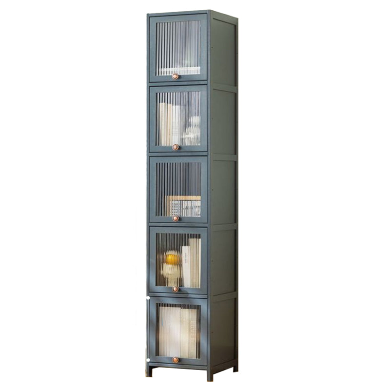 Rectangular Wood Cabinet, Modern Accent Chest with Acrylic 4/5 - Door