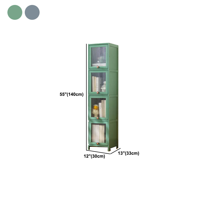 Rectangular Wood Cabinet, Modern Accent Chest with Acrylic 4/5 - Door