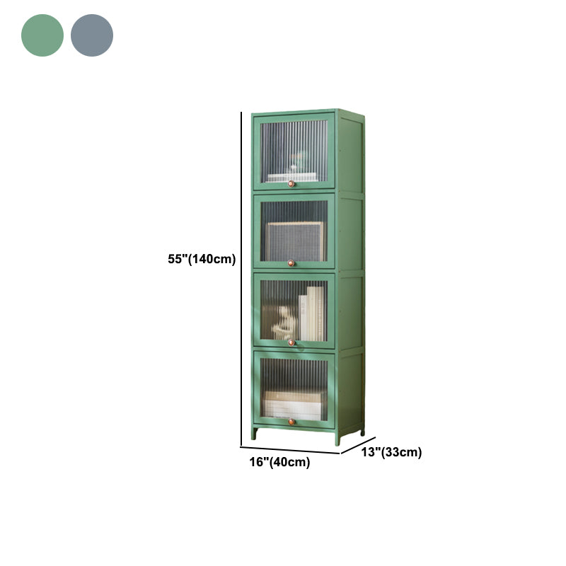 Rectangular Wood Cabinet, Modern Accent Chest with Acrylic 4/5 - Door