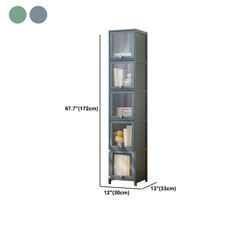 Rectangular Wood Cabinet, Modern Accent Chest with Acrylic 4/5 - Door