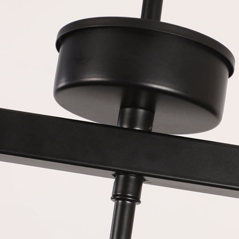 Industrial Style Iron Hanging Lamp Cylinder Shape Island Light Fixture for Bedroom