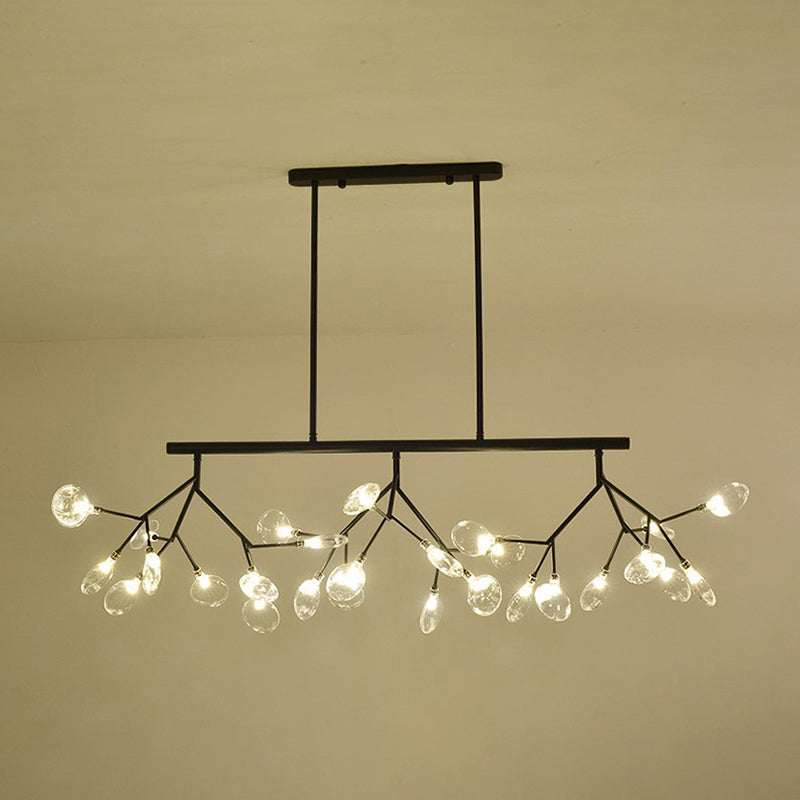 Contemporary Dining Room Lighting 27-Light Sputnik Island Lamp