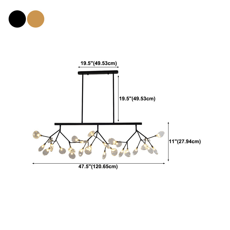Contemporary Dining Room Lighting 27-Light Sputnik Island Lamp