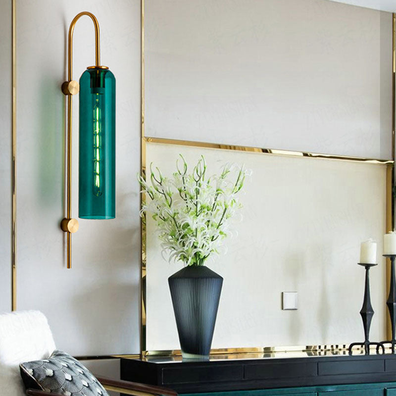 Polish Finish Lighting Industrial Metal/Glass Wall Light for Restaurant