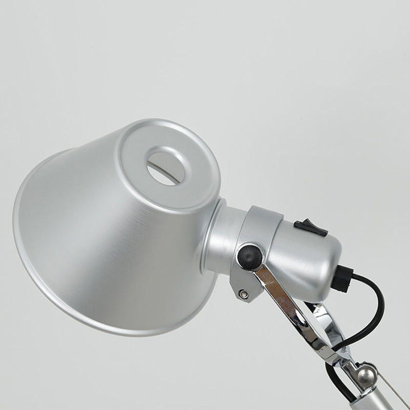 Swing Arm Wall Sconce Modernist Metal Wall Light Fixture for Bedroom