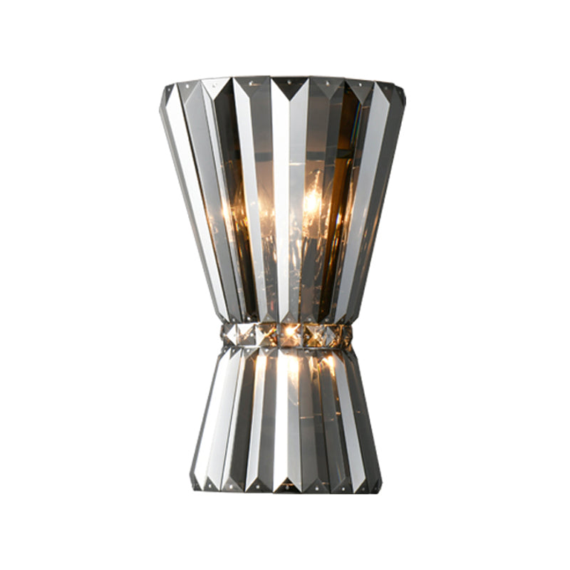 3-Light Geometric Wall Light Sconce Modern Style Crystal Wall Lighting