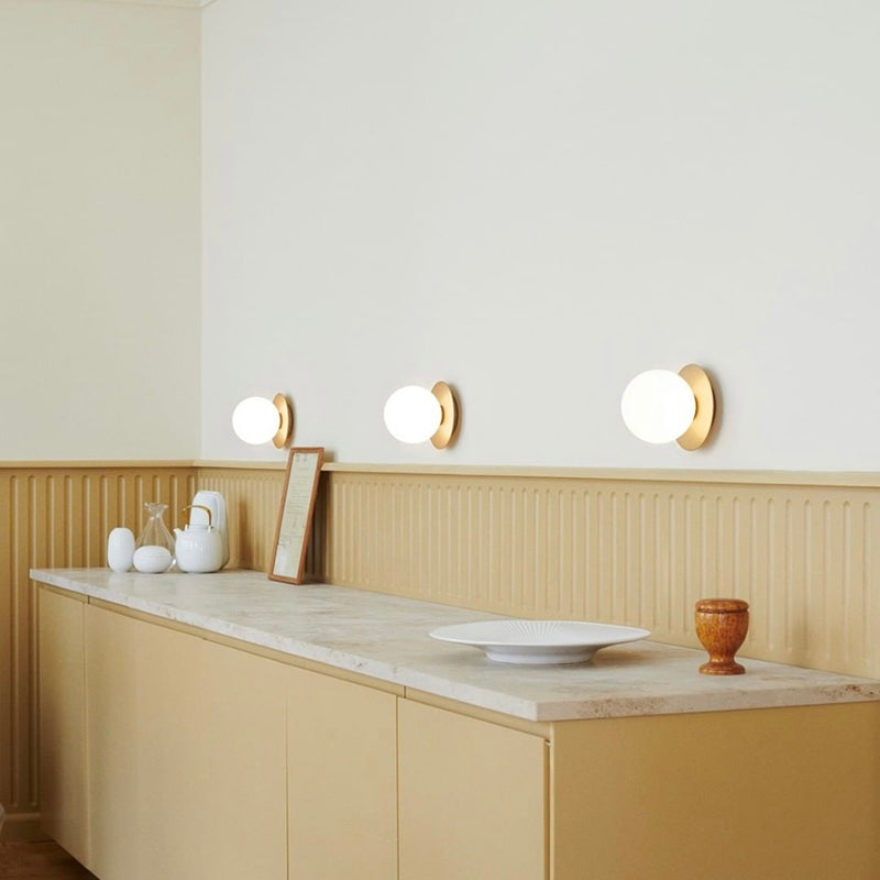 Contemporary Wall Sconce Lighting Creative Glass Ball Wall Light Fixture