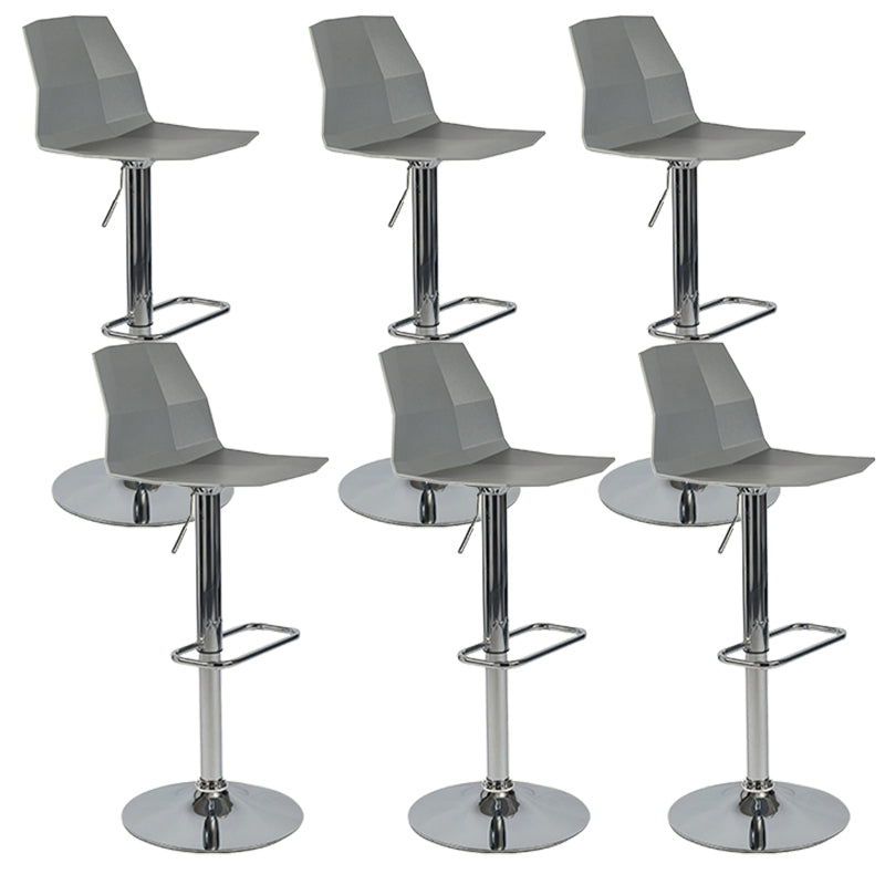 Plastic Adjustable Counter Bar Stool Modern Indoor Counter Stool with Swivel