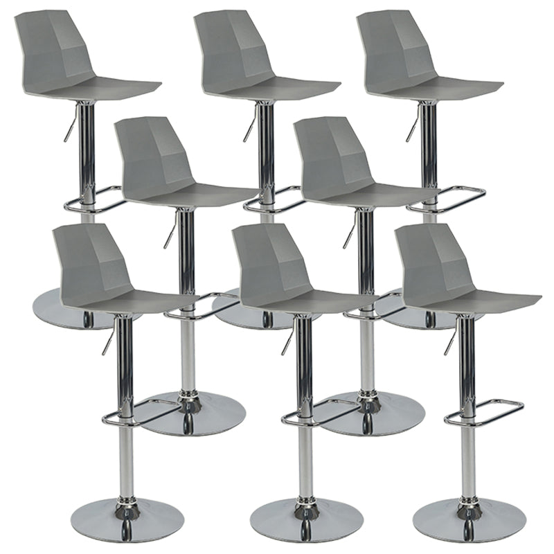Plastic Adjustable Counter Bar Stool Modern Indoor Counter Stool with Swivel