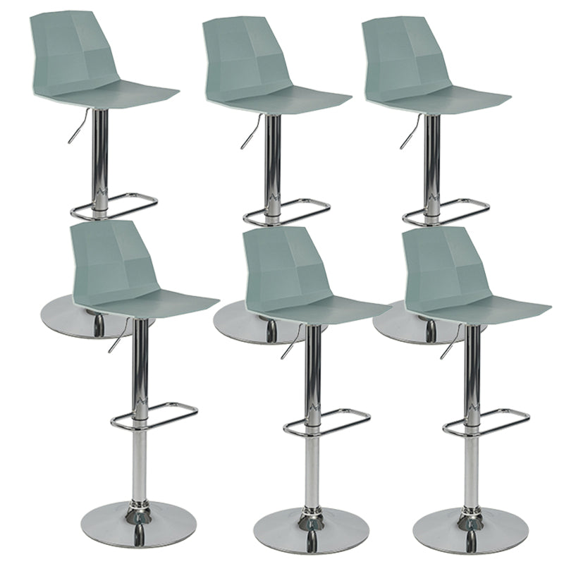 Plastic Adjustable Counter Bar Stool Modern Indoor Counter Stool with Swivel