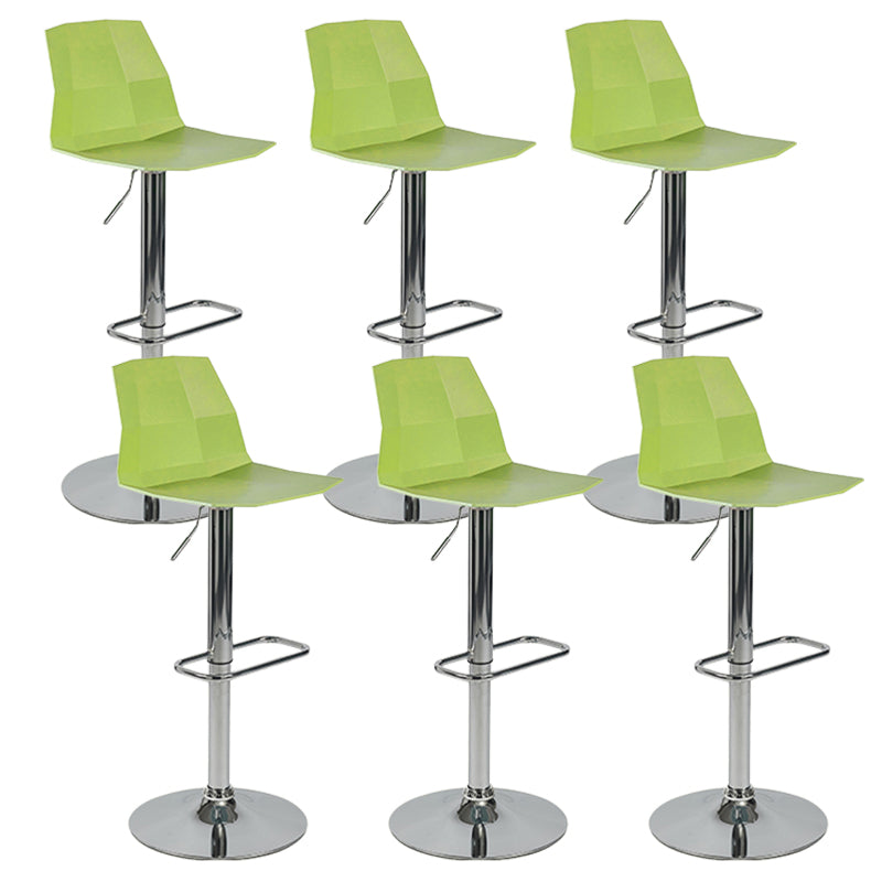 Plastic Adjustable Counter Bar Stool Modern Indoor Counter Stool with Swivel