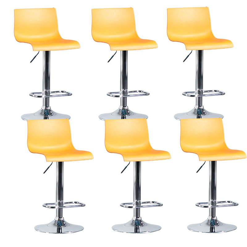 Plastic Adjustable Counter Bar Stool Modern Indoor Counter Stool with Swivel