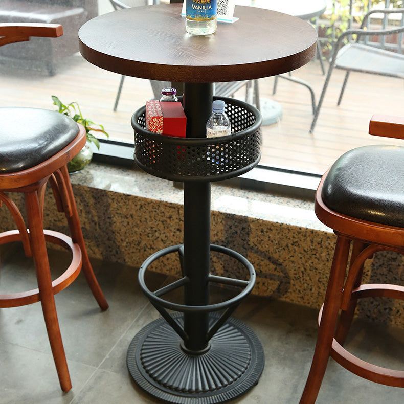 Modern 1/2/3 Pieces Wooden Pub Table Set Fixed Table Counter Table for Dining Room