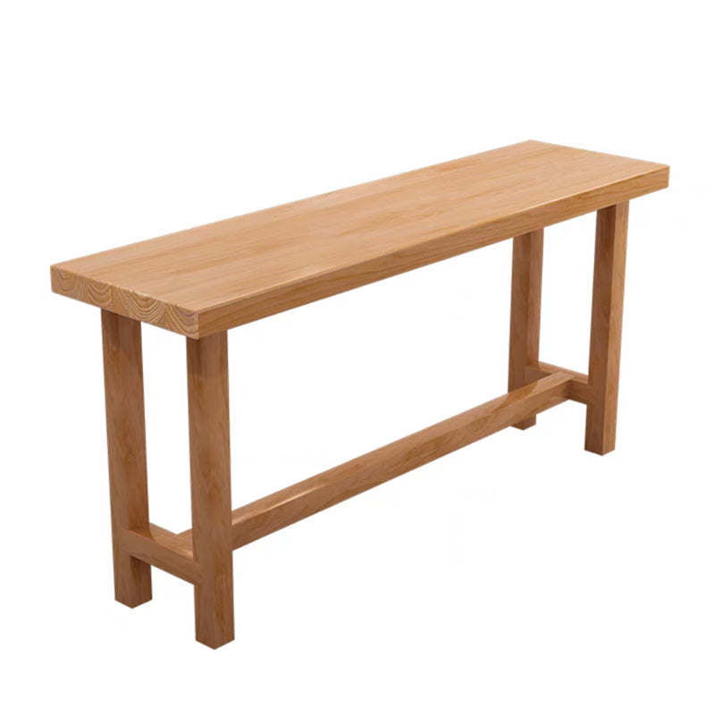 1/6/11 Pieces Modern Rectangular Pub Table Set Wooden Counter Table with Backless Stools