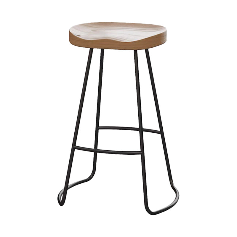 Modern Rectangular Pub Table Set 1/5/7 Pieces Wooden Counter Table with Backless Stools