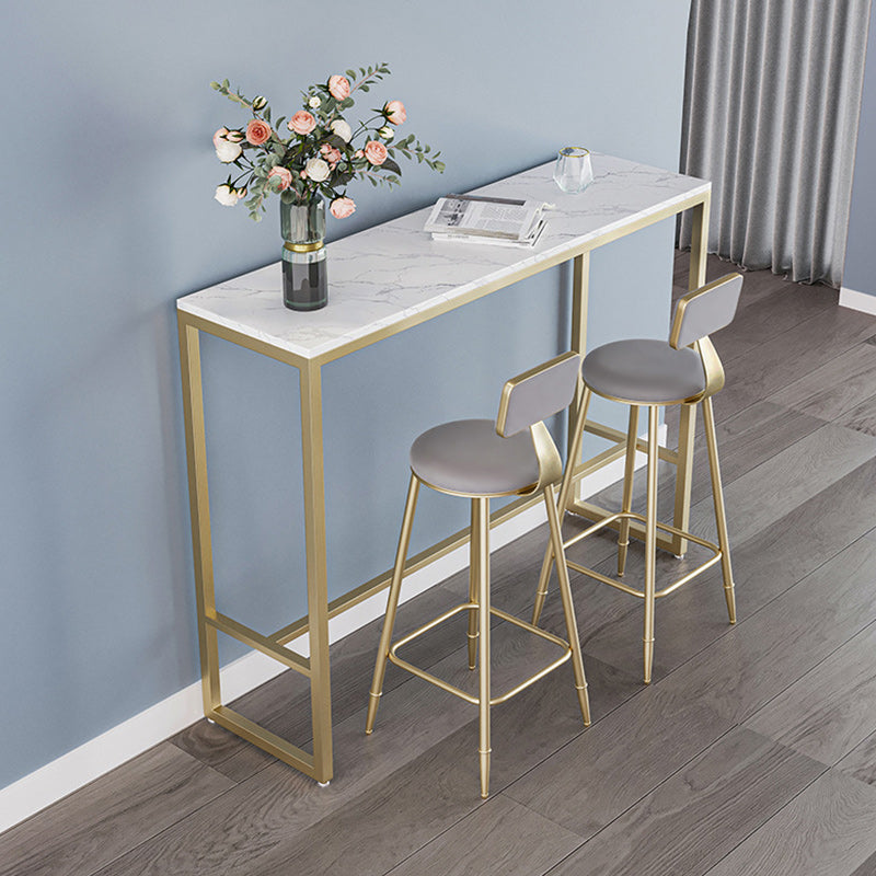 Modern 1/2/3/4/5 Pieces Bar Table Set Rectangle Bar Table with High Stools