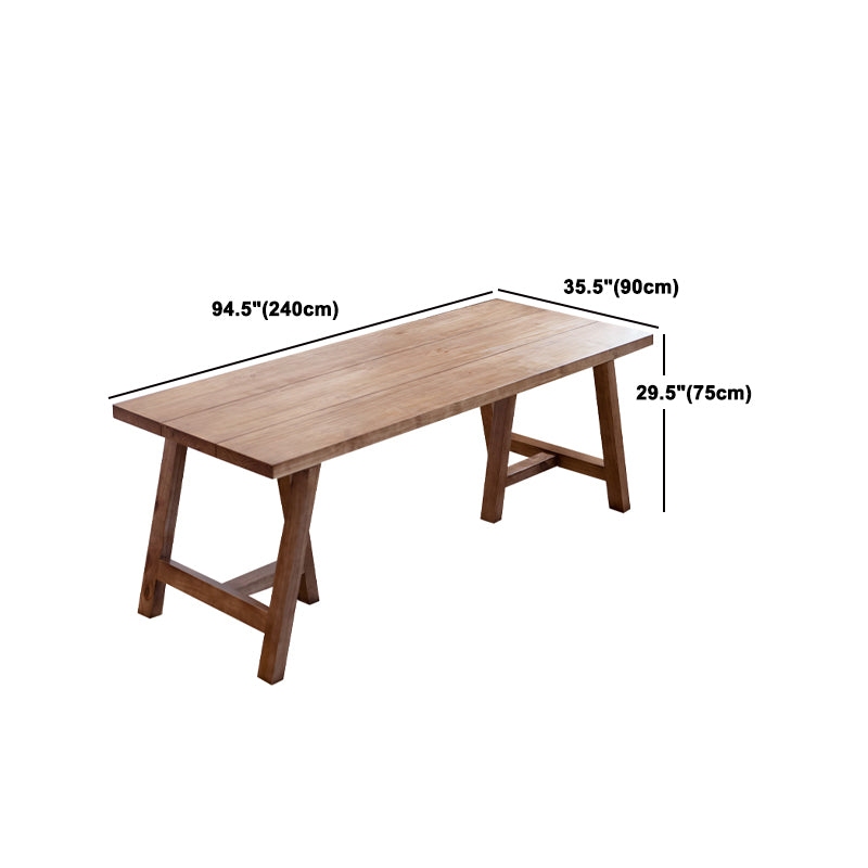 Modern Dining Set 1/2/5/7 Pieces Solid Wood Double Pedestal Dinette Set