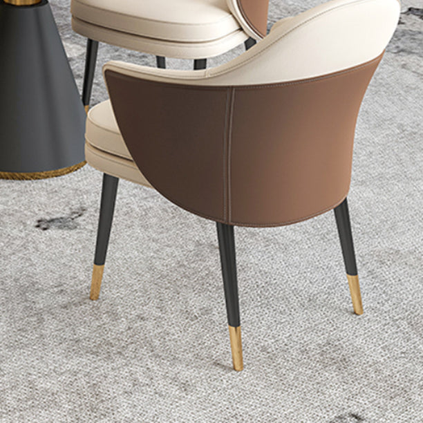 Round Pedestal Dining Set 1/4/5 Pieces Stone Top Modern Dinette Set in White