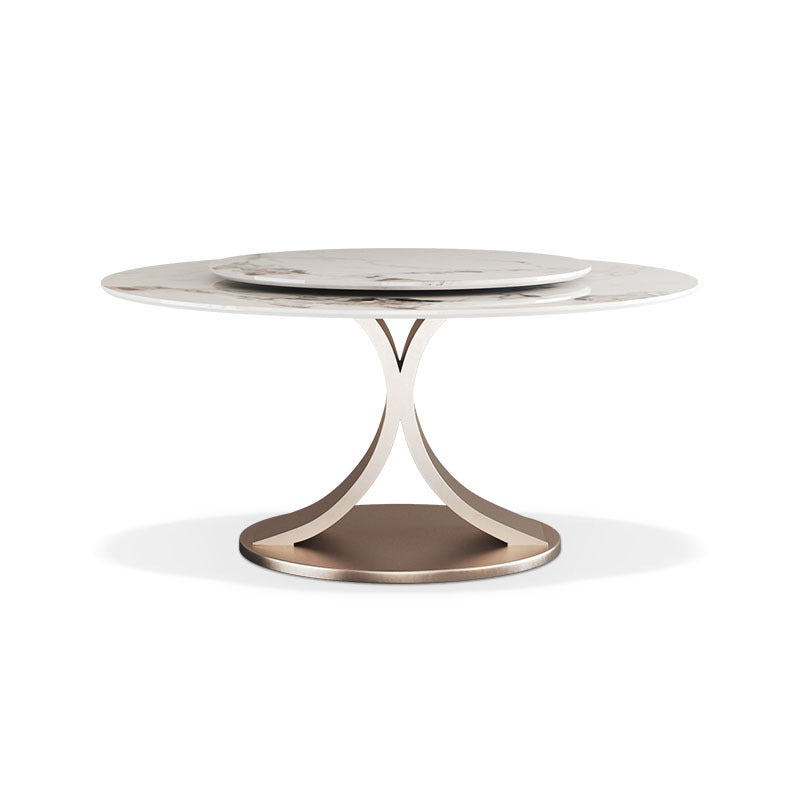 Modern Dining Set Stone 1/4/5/7 Pieces Dining turntable Furniture for Home