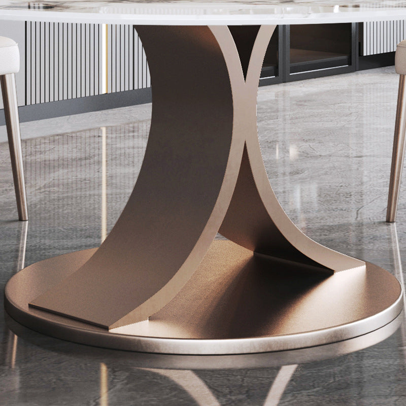 Modern Dining Set Stone 1/4/5/7 Pieces Dining turntable Furniture for Home