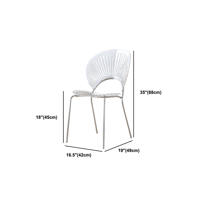 Modern Dining Room Set 1/2/5 Pcs Solid Wood Top Table with Acrylic Chairs