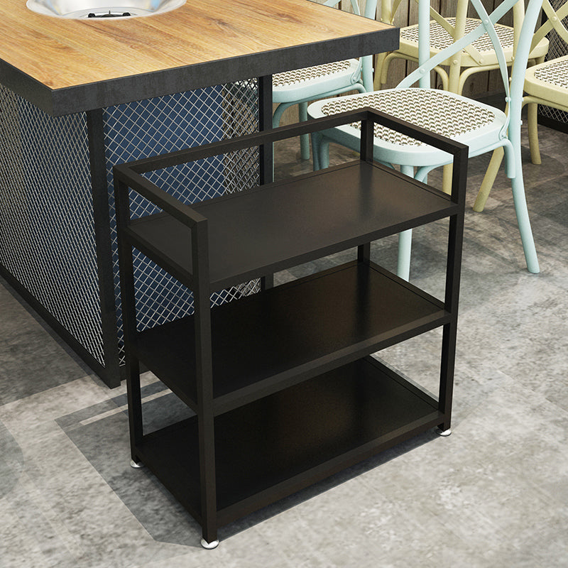 Contemporary Metal Prep Table 25.59"H Portable Prep Table for Dining Room