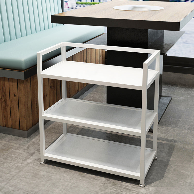 Contemporary Metal Prep Table 25.59"H Portable Prep Table for Dining Room