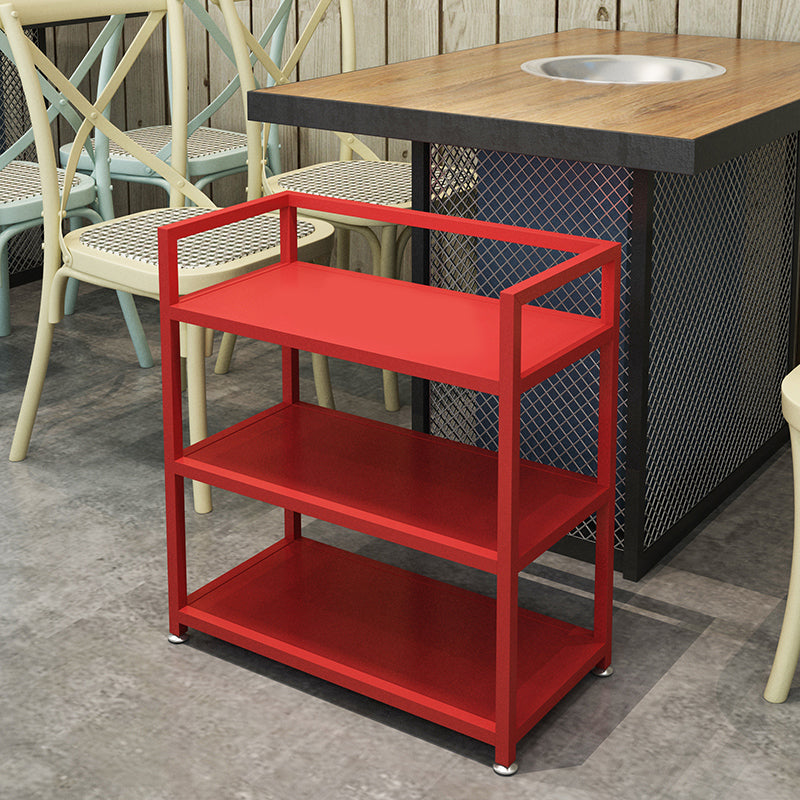 Contemporary Metal Prep Table 25.59"H Portable Prep Table for Dining Room