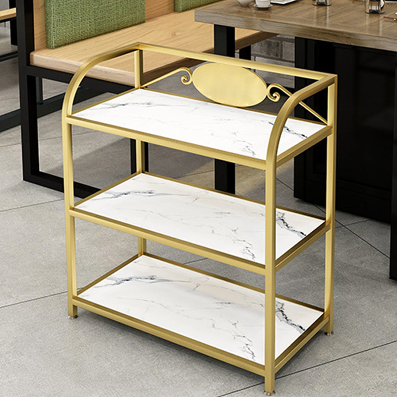 25.59"H Portable Contemporary Prep Table Metal Rectangular Prep Table for Home Use