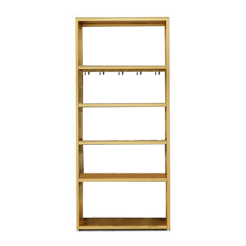 Industrial Iron Bottle Wine Rack Simple Floor Bottle Holder with Wine Storage