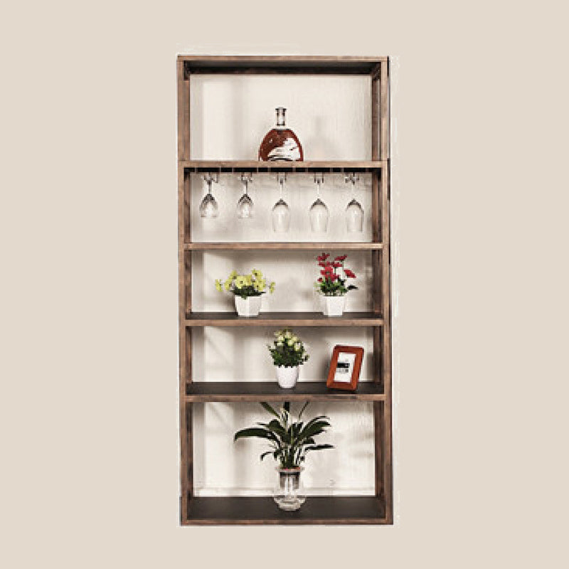 Industrial Iron Bottle Wine Rack Simple Floor Bottle Holder with Wine Storage