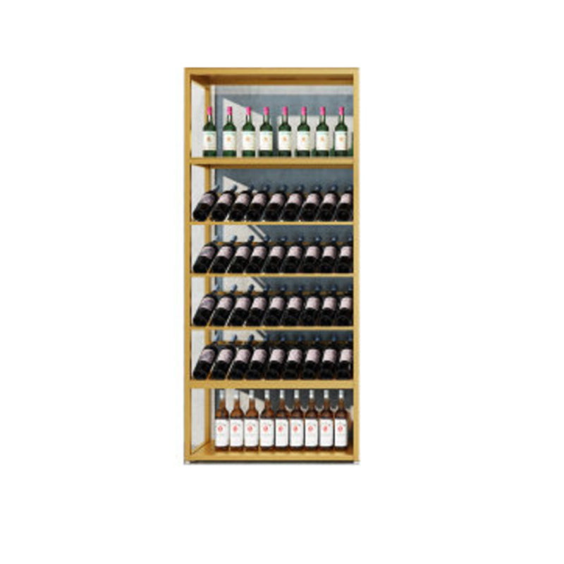 Contemporary Floor Wine Bottle Rack Iron Bottle Holder for Kitchen