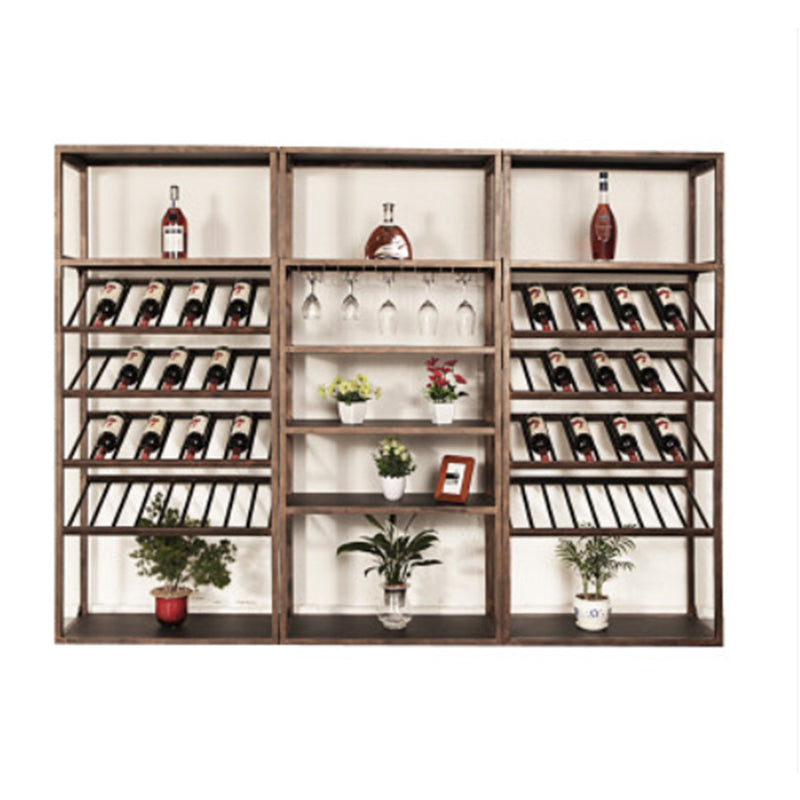 Contemporary Floor Wine Bottle Rack Iron Bottle Holder for Kitchen